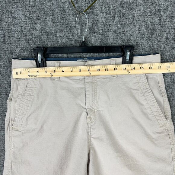 OCEAN + COAST SHORTS MENS 34‎ BEIGE CHINO FISHING PERFORMANCE STRETCH RIPSTOP - Picture 6 of 9